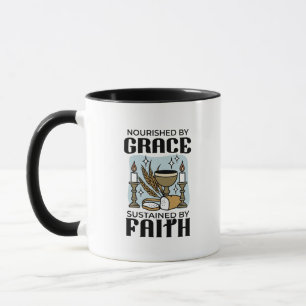 Durch Gnade genährt, durch Glauben getragen Design Tasse