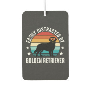 Durch Golden Retriever Retro-Sonnenuntergang leich Autolufterfrischer