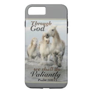 Durch Gott werden wir Valitly Psalm 108 Pferde mac Case-Mate iPhone Hülle