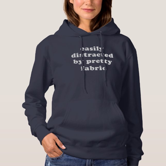 Durch Hübsches Stoffangebot abgelenkt Hoodie (Vorderseite)