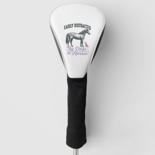 Durch Hunde und Pferde leicht abgelenktes Shirt-De Golf Headcover