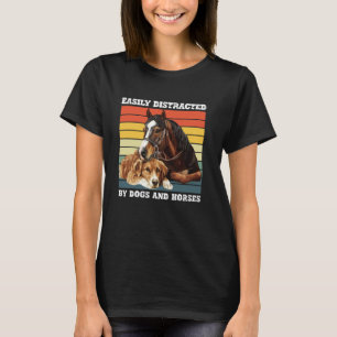 Durch Hunde und Pferde leicht ablenkbarer Tierlieb T-Shirt