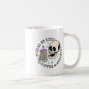 Durch Iccied Coffee and Angstzustände Mental Healt Kaffeetasse
