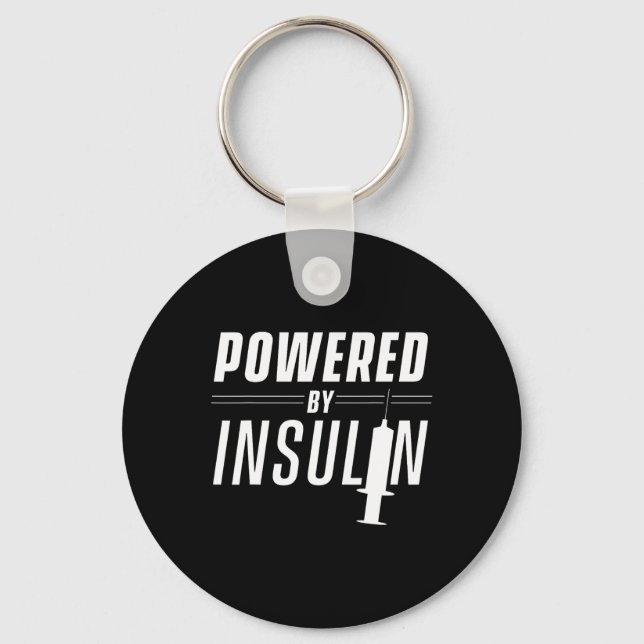 Durch Insulin-Redewendungen angetriebene Diabetike Schlüsselanhänger (Vorderseite)