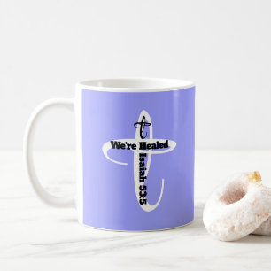 Durch Jesus geheilt Bibelvers Christlicher Glaube Kaffeetasse