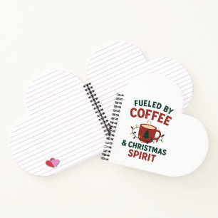 Durch Kaffee & Weihnachtsgeist befeuertes Notizbuc Notizbuch
