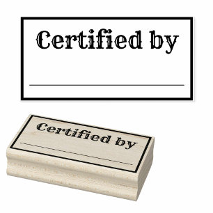 durch Kautschuk-Briefmarke zertifiziert Gummistempel