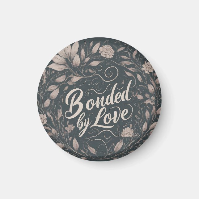 durch Liebe geklebt Magnet (Vorne)