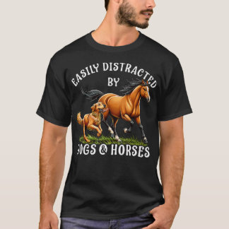 Durch Pferde Und Hunde Frauen Mädchen Leicht Ablen T-Shirt