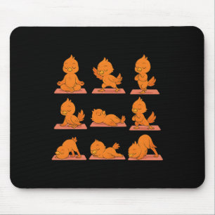Durch Phoenix, das Yoga macht, Vegan Kawaii Zen Mousepad