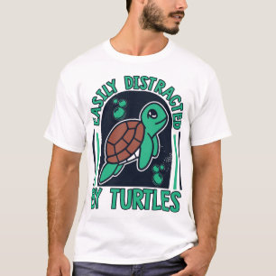 Durch Schildkröten Leicht Ablenkbar Alligator Schn T-Shirt