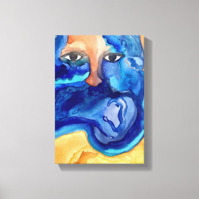 "Durch seine Augen"-Leinwand drucken | Melanie All Leinwanddruck (Vorderseite)