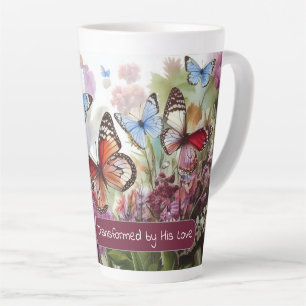Durch seine Liebe und Schmetterlinge verändert Milchtasse