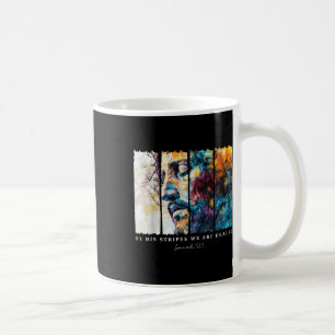 Durch seine Streifen heilen wir Jesus Christliche Kaffeetasse