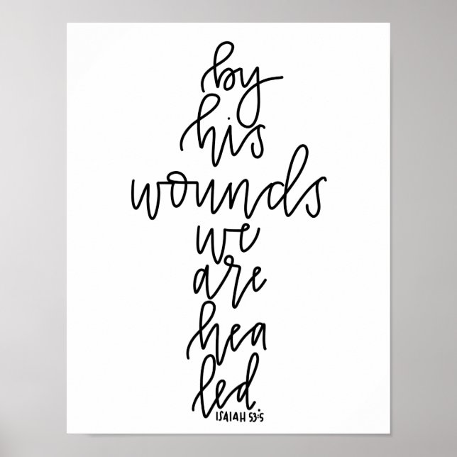Durch seine Wunden werden wir von der Kunst der Ka Poster (Vorne)
