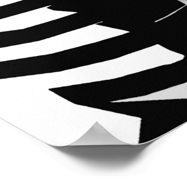 Durch Silhouette sehen Poster (Ecke)