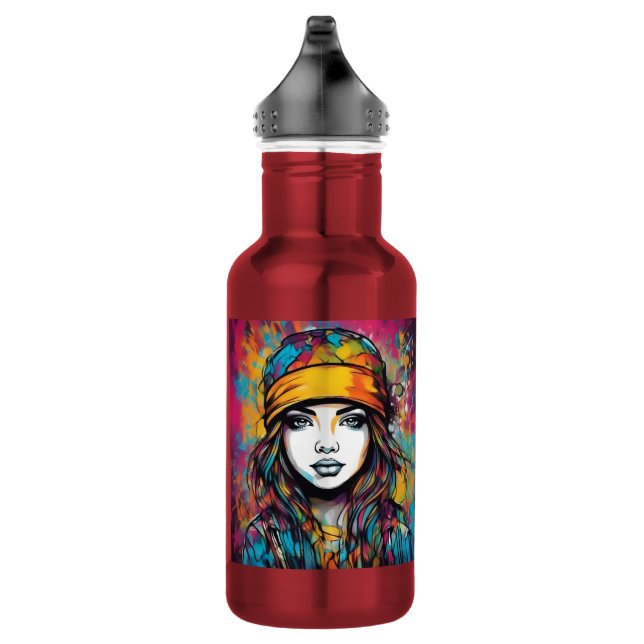 Durch und durch moderne Note Edelstahlflasche (Rechts)