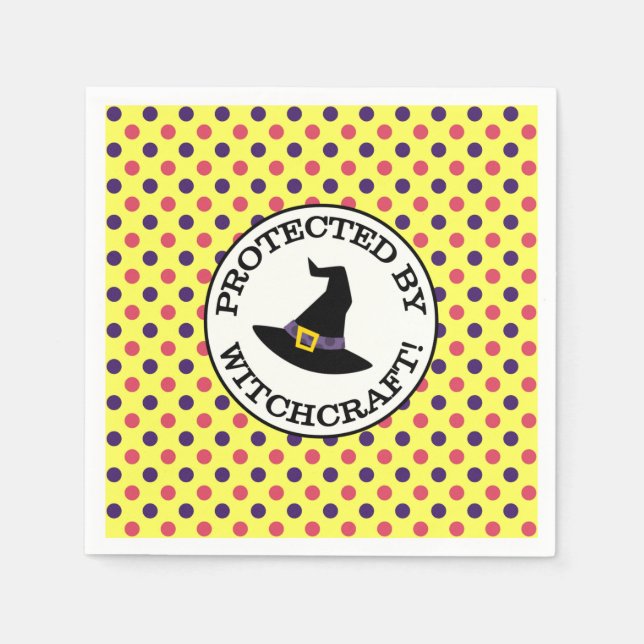 DURCH WITCHCRAFT GESCHÜTZT SERVIETTE (Vorderseite)