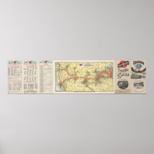 Durch Zugservice von Chicago Poster