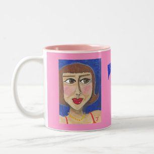 Durchbohrter Mädchen FELSEN! Tasse