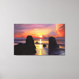 Durchbrechen der Wolken Leinwanddruck