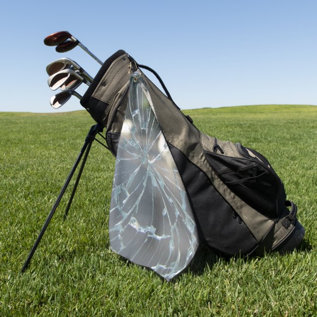 durchbrochenes Fenster Golfhandtuch (Gras)
