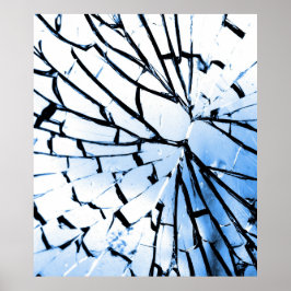 durchbrochenes Fenster Poster