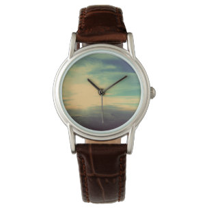 Durchbruch-glänzende Wolken-Uhr Armbanduhr
