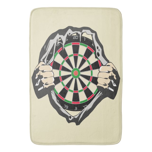 Durchbruch zum Bullseye - Ultimate Dartboard Badematte (Vorderseite Vertikal)