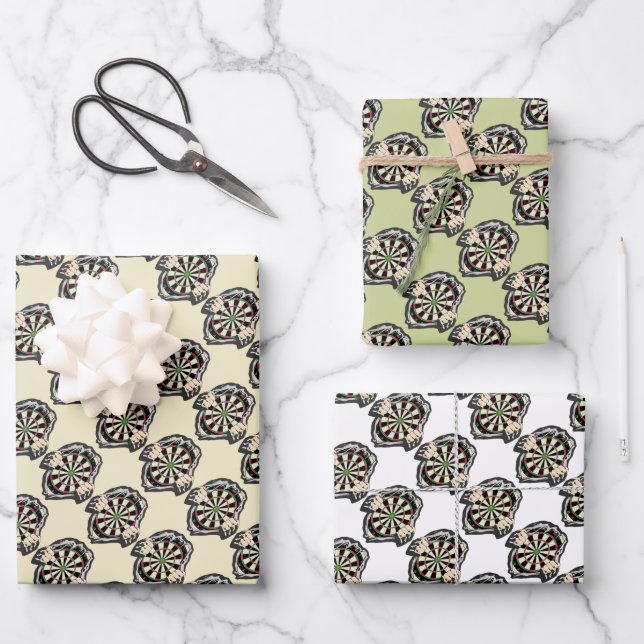 Durchbruch zum Bullseye - Ultimate Dartboard Geschenkpapier Set (Vorderseite)