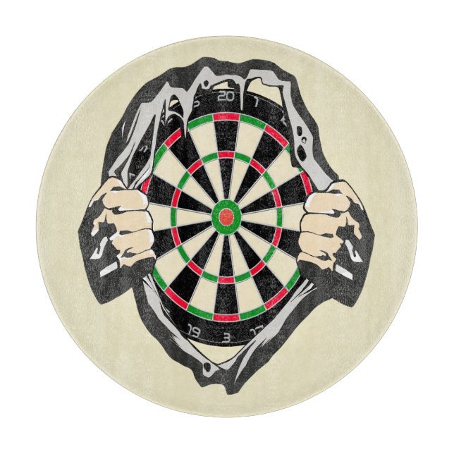 Durchbruch zum Bullseye - Ultimate Dartboard Schneidebrett (Vorderseite)