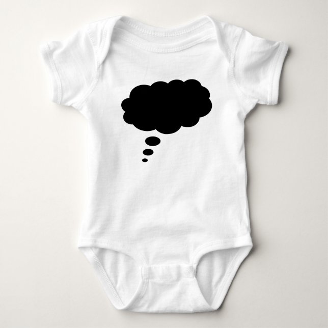 durchdacht01black01 baby strampler (Vorderseite)