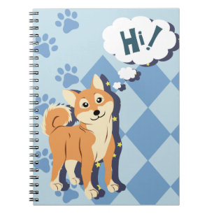 Durchdachtes Shiba Inu Notizblock