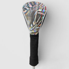 Durcheinander von bunten Strichen in rustikalem un Golf Headcover