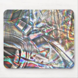 Durcheinander von bunten Strichen in rustikalem un Mousepad