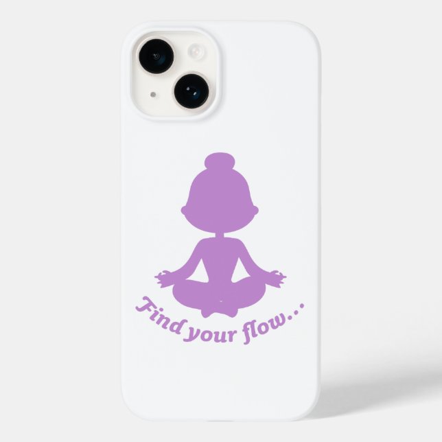 Durchfluss-Handy-Fall finden (Lila) Case-Mate iPhone 14 Hülle (Rückseite)