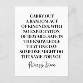 Durchführung eines zufälligen Aktes der Freundlich Postkarte