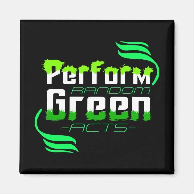 Durchführung von zufälligen grünen Klimaschutzmaßn Magnet (Vorne)