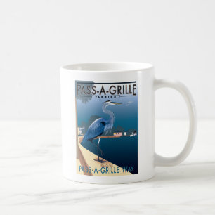 Durchlauf-ein-Grill Weise Kaffeetasse