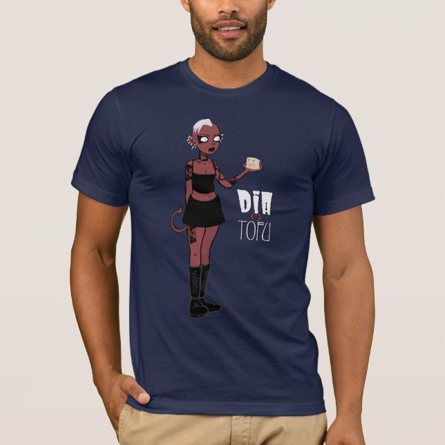 Durchmesser- u. Tofu-Shirt (Konzept-Version) T-Shirt (Vorderseite)