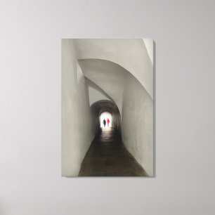 Durchqueren des Tunnels Leinwanddruck