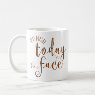 "Durchschlag heute im Gesicht" lustig Kaffeetasse