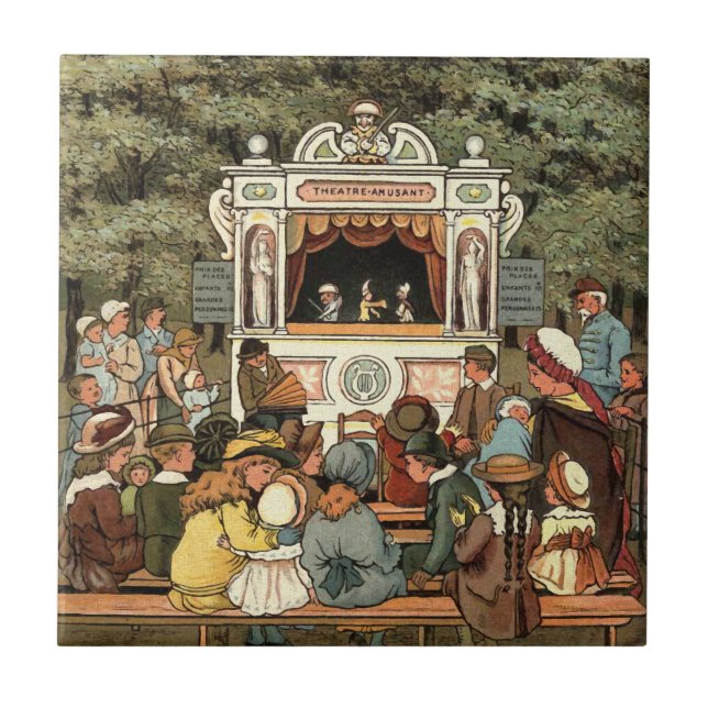 Durchschlags-und Judy Puppenspiel " Fliese (Vorderseite)