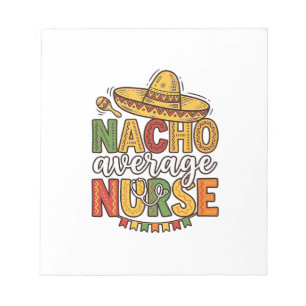 Durchschnittliche Krankenschwester Cinco De Mayo T Notizblock