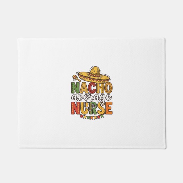 Durchschnittliche Nacho-Krankenschwester Cinco De  Fußmatte (Vorderseite)