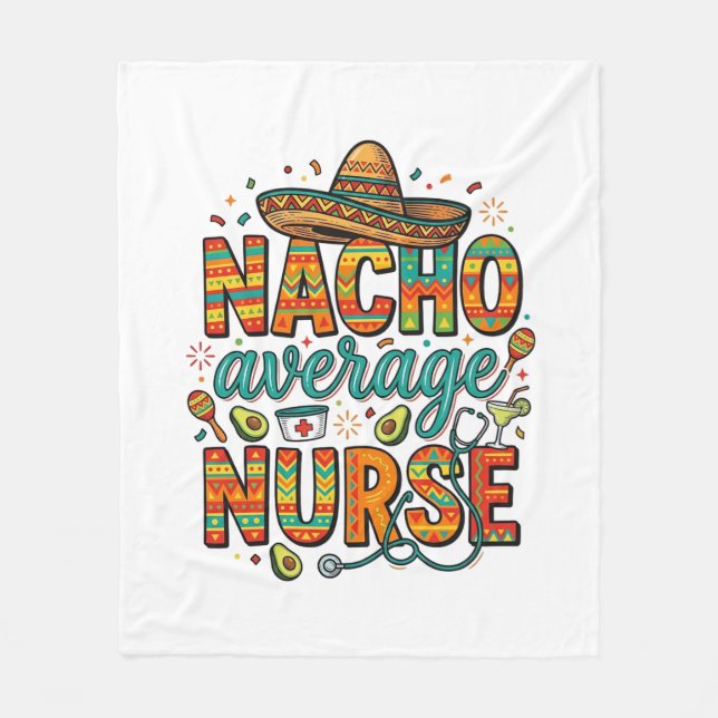 Durchschnittliche Nacho-Krankenschwester-Fiesta-Ve Fleecedecke (Vorderseite)