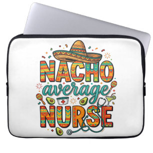 Durchschnittliche Nacho-Krankenschwester-Fiesta-Ve Laptopschutzhülle