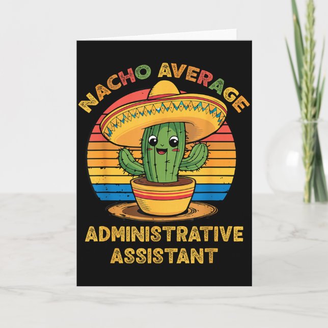 Durchschnittlicher administrativer Nacho-Assistent Karte (Vorderseite)