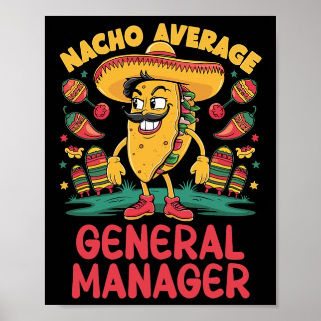 Durchschnittlicher General Manager Cinco De Mayo M Poster (Vorne)
