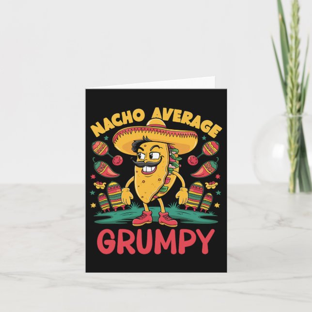 Durchschnittlicher Grumpy Mexican passend Cinco De Karte (Vorderseite)